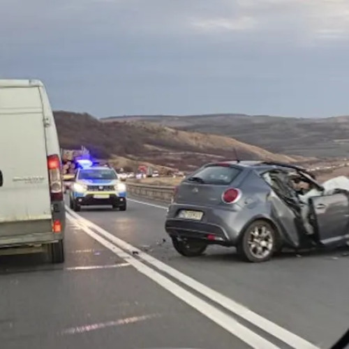 Mașină avariată într-un accident pe centura Vâlcele–Apahida, fără victime