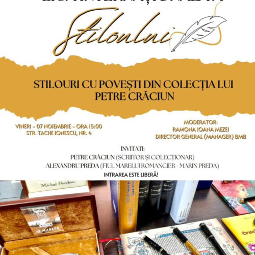 Expoziție la Biblioteca Metropolitană dedicată stilourilor din colecția lui Petre Crăciun