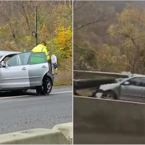 Intervenție de urgență pe DN7 Valea Oltului după un accident rutier