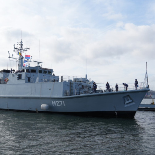 Vânătorul de mine „Căpitan Constantin Dumitrescu” a intrat în flota României