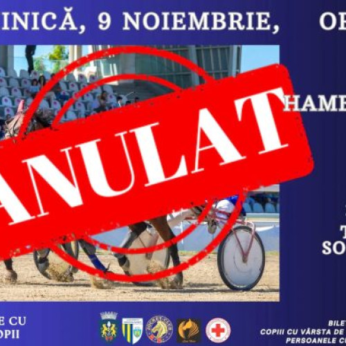 Reuniunea hipică de pe Hipodromul Ploiești din 9 noiembrie anulată