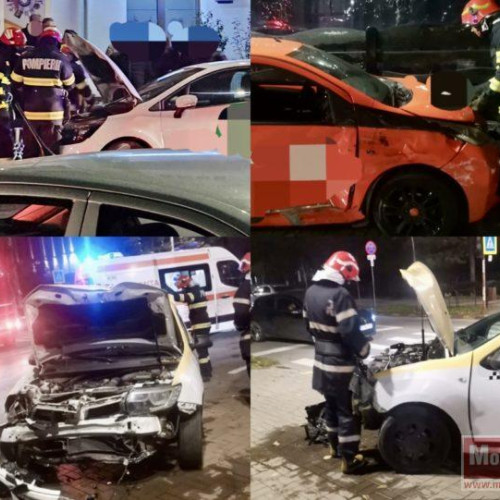 Patru persoane rănite în două accidente rutiere în municipiul Botoșani