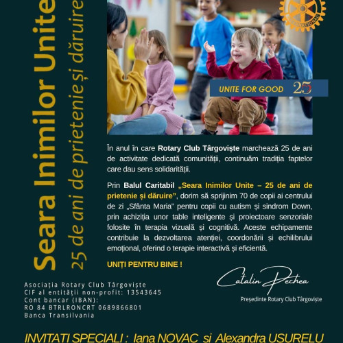 Rotary Club Târgoviște marchează 25 de ani printr-un bal caritabil
