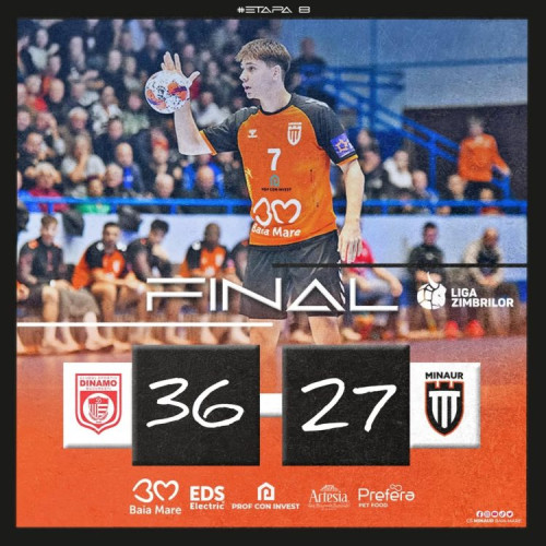 Dinamo a învins CS Minaur Baia Mare într-un meci din Liga Zimbrilor