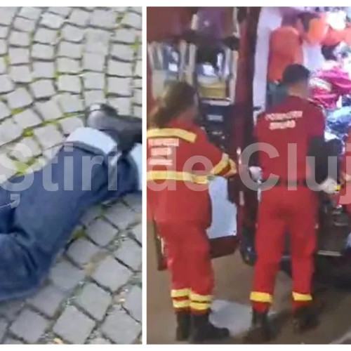 Bărbat reținut după ce a agresat un bătrân în centrul Clujului
