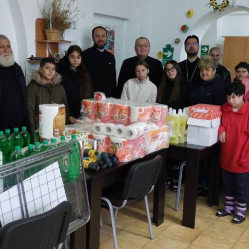 Biserica sprijină instituțiile sociale din Dâmbovița printr-o acțiune filantropică la Pucioasa