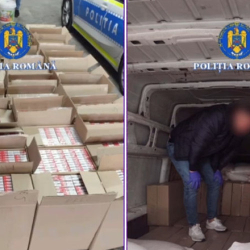 Peste 400.000 de țigarete de contrabandă descoperite într-un autovehicul din Dolj