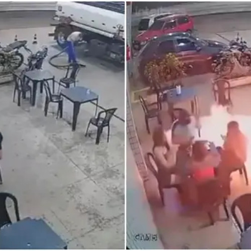 Explozie cauzată de un bărbat la o benzinărie din Brazilia