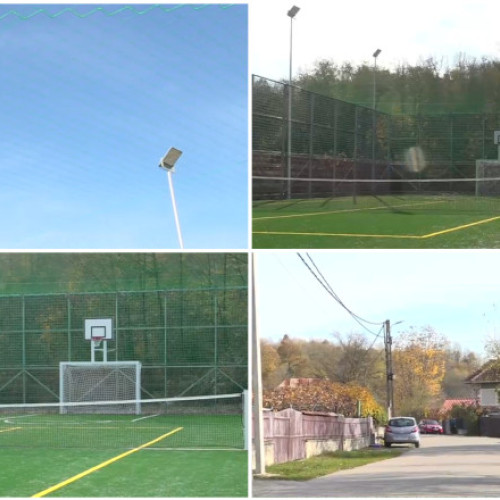 Terenul de sport modern din Ciuperceni, o investiție controversată în comunitatea fără utilități