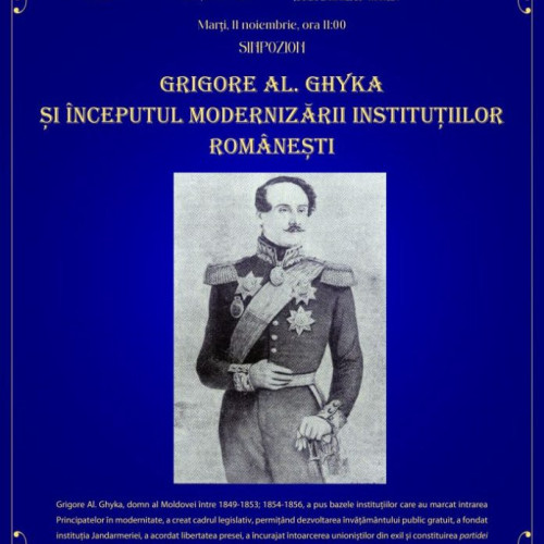 Simpozion dedicat lui Grigore Al. Ghyka la Muzeul Vrancei în 11 noiembrie