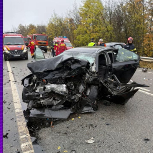 Două persoane au murit într-un accident frontal pe DN 56 în Dolj