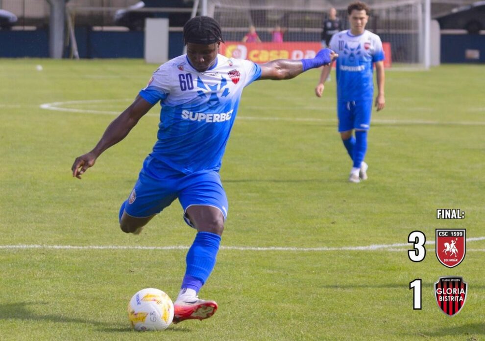 Gloria Bistrița învinge pe teren propriu CSC Șelimbăr cu 3-1