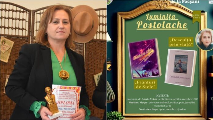 O asistentă medicală din Focșani combină grija pentru pacienți cu poezia