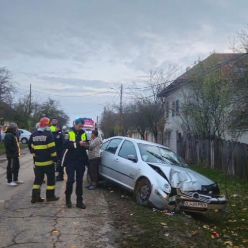Accident grav în comuna Stejari din Gorj din cauza drumului deteriorat