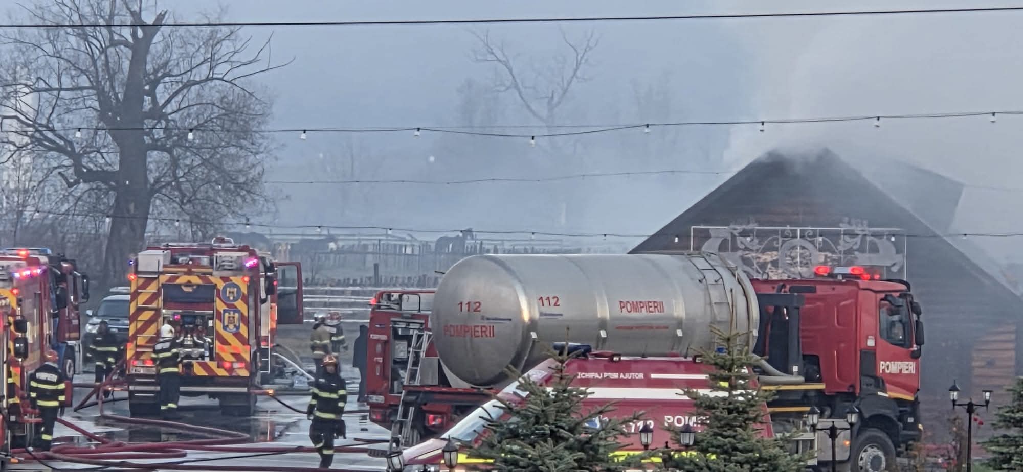 Incendiu la pensiune din Gura Humorului: o turistă a murit, alte șapte persoane salvate