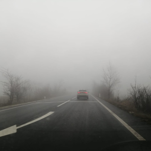 Cod galben de ceață prelungit luni în județul Botoșani până la ora 11:00