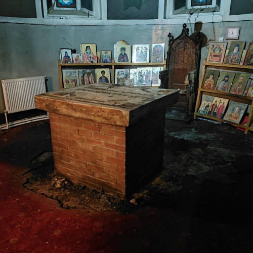 Incendiul din biserica Adormirea Maicii Domnului din Dorohoi a produs pagube importante