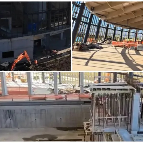 Bazinul olimpic de înot din Cluj-Napoca este aproape de finalizare