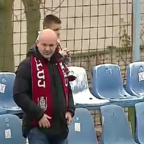 Doar doi suporteri au susținut CFR Cluj la meciul de debut al lui Daniel Pancu