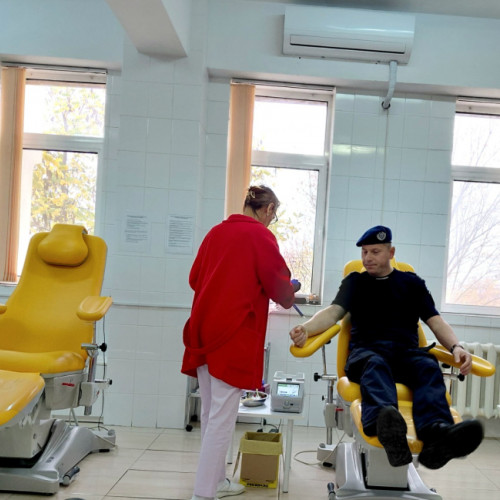 21 de jandarmi gălățeni au donat sânge pentru a salva vieți
