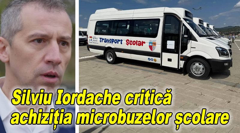 Silviu Iordache critică achiziția microbuzelor electrice școlare la CJ Buzău