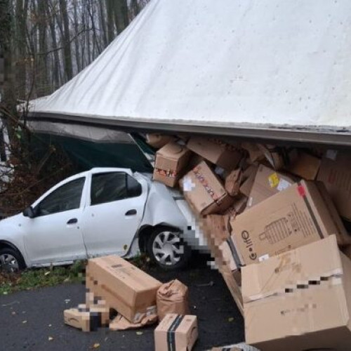 Accident pe autostrada A1 în Giurgiu: două persoane rănite ușor