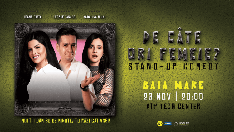Trio-ul de comedieni aduce un show de stand-up la Baia Mare pe 23 noiembrie