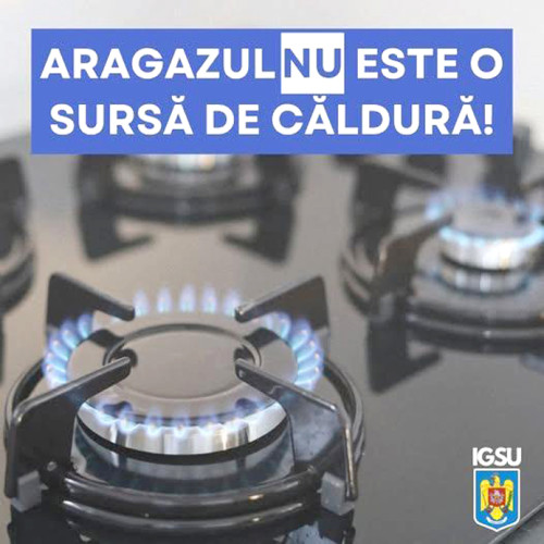ISU Prahova avertizează asupra pericolului încălzirii cu aragazul