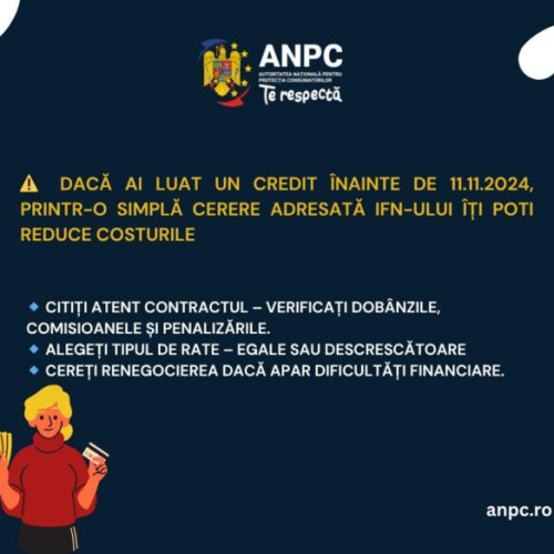 ANPC a sancționat cu amenzi de peste 1,4 milioane lei instituțiile financiare nebancare