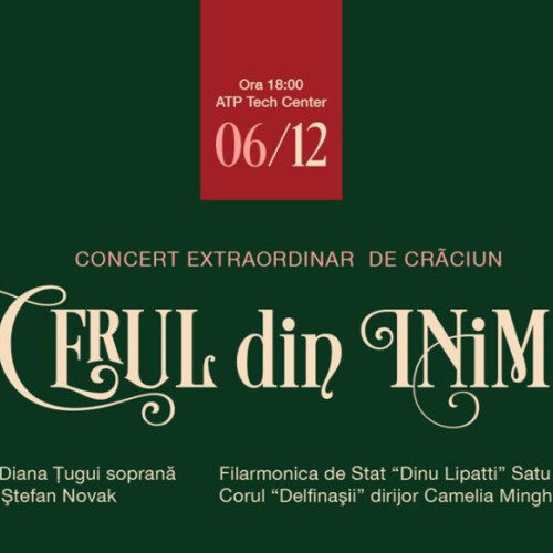 Concertul „Cerul din inimi” aduce magia Crăciunului la Satu Mare