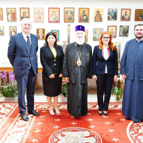 Preotul-episcop și ochetul Nifon a primit delegația a Agenției de Dezvoltare Regională Sud Muntenia