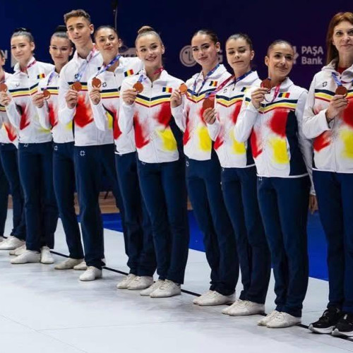 România a cucerit bronzul la gimnastică aerobică pe echipe