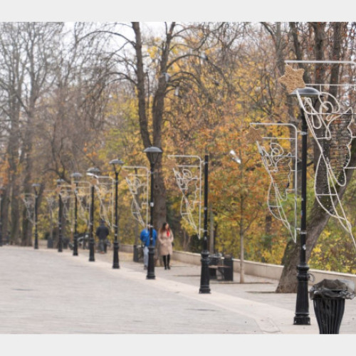 Oradea se pregătește pentru sărbătorile de iarnă cu iluminat festiv spectaculos