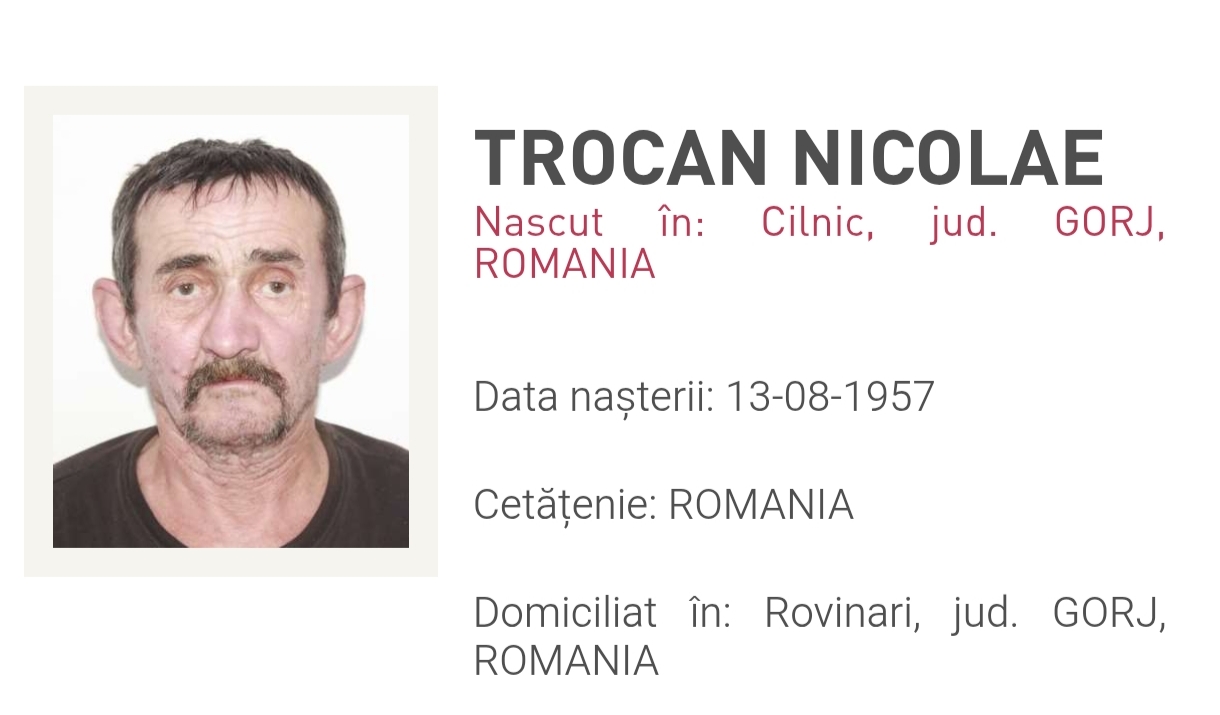 Un bărbat din Gorj dispărut după ce a plecat voluntar de acasă