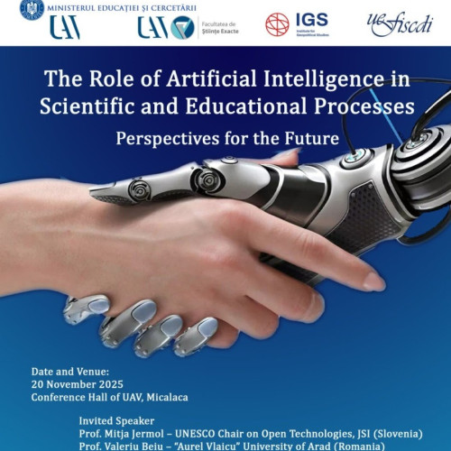Universitatea „Aurel Vlaicu” organizează o conferință despre rolul inteligenței artificiale în educație