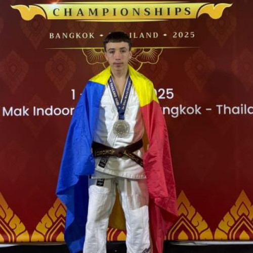 Florin Ciprian Dima a obținut argintul la Campionatul Mondial de Ju Jitsu U18
