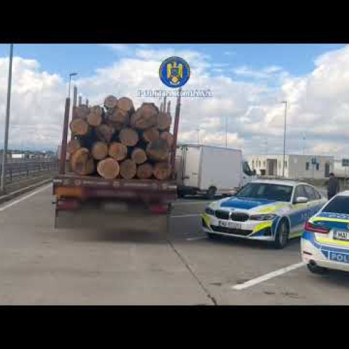 Polițiștii din Brașov sancționează un ocol silvic pentru material lemnos fără proveniență legală