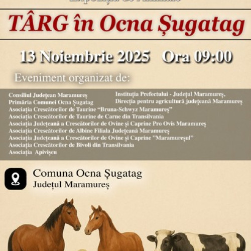 Redeschiderea târgului de animale din Ocna Șugatag, eveniment tradițional în Maramureș