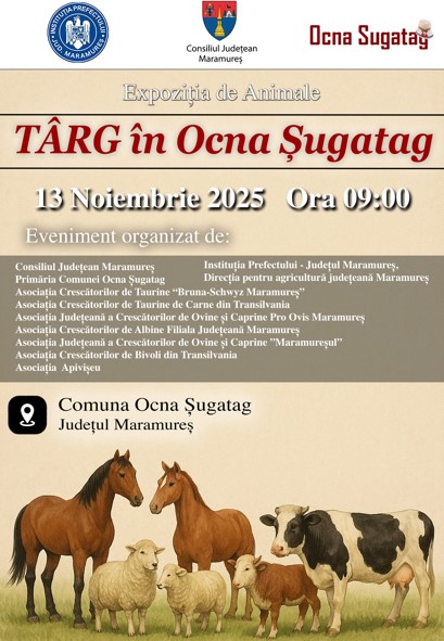 Redeschiderea târgului de animale din Ocna Șugatag, eveniment tradițional în Maramureș