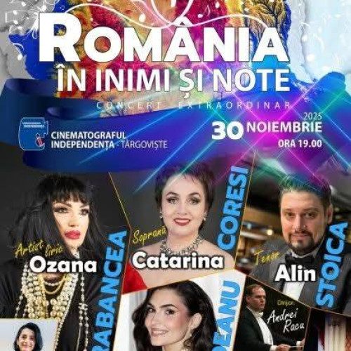 Concert dedicat Zilei Naționale a României la Cinematograful Independența din Târgoviște