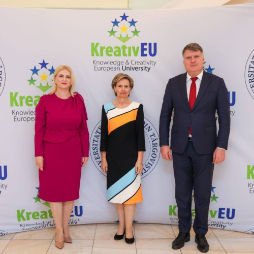 Principesa Sofia a României, în vizită oficială la Universitatea „Valahia” din Târgoviște