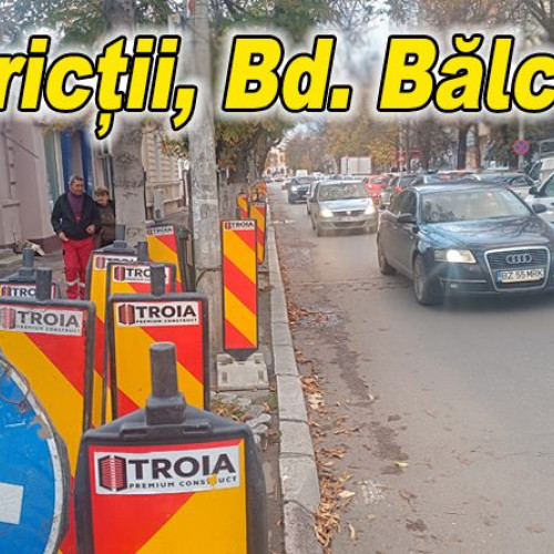 Începe reabilitarea Bulevardului Nicolae Bălcescu din Buzău, cu restricții temporare