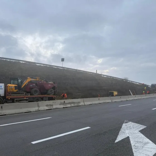 Au început lucrările de securizare a bretelei de acces DN1 către Varianta Cluj Est
