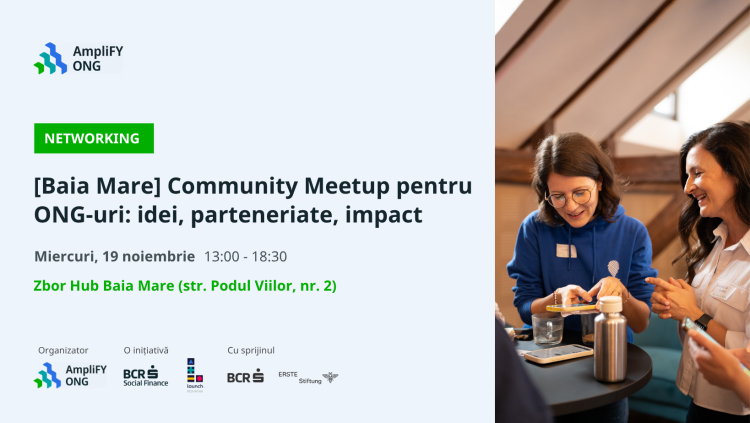 AmpliFY ONG organizează o întâlnire de networking pentru organizațiile non-profit din Baia Mare
