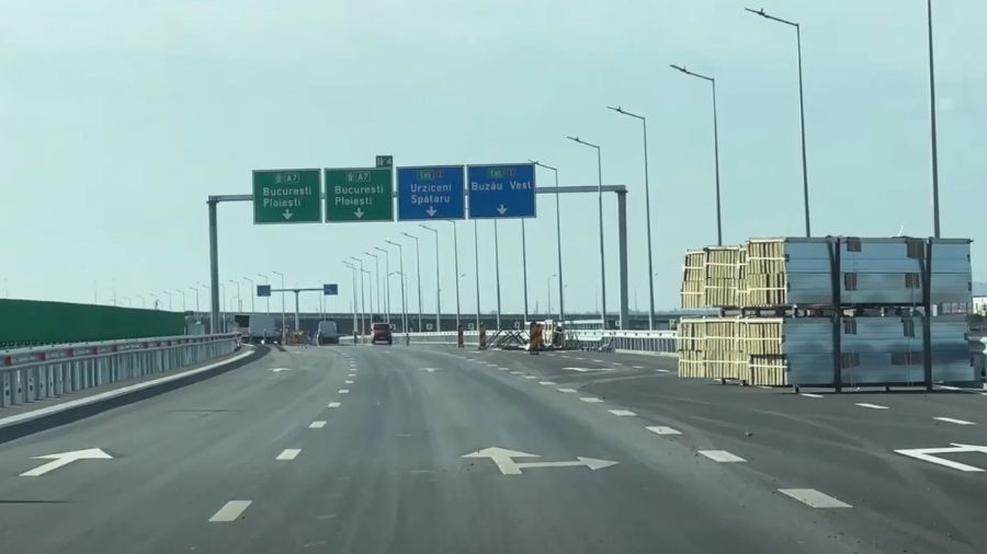 Pregătiri pentru deschiderea lotului 3 Pietroasele – Buzău al autostrăzii A7