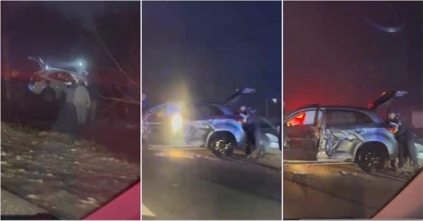 Accident rutier între două autoturisme pe DN 64 în județul Vâlcea