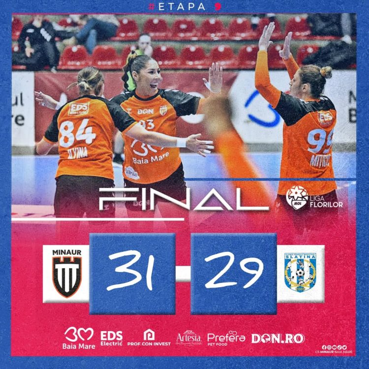 CS Minaur a câștigat cu 2 goluri diferență în fața CSM Slatina în Liga Florilor MOL