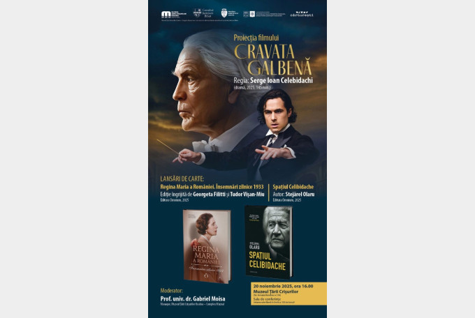 Eveniment cultural la Muzeul Țării Crișurilor cu film și lansări de carte