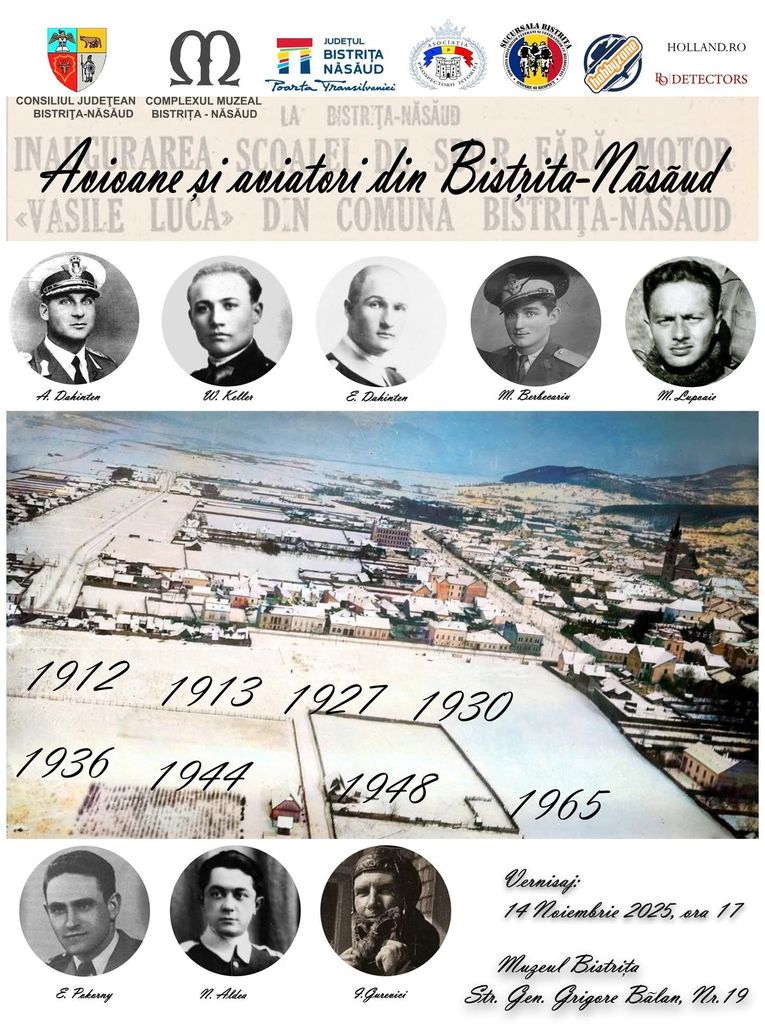 Expoziție dedicată istoriei aviației în Bistrița, lansată vineri, 14 noiembrie