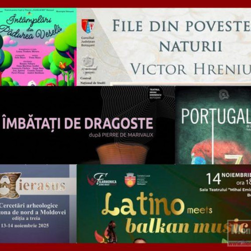 Botoșaniul pregătește un weekend plin de evenimente culturale diverse